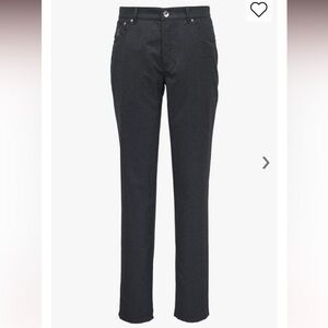 BRUNELLO CUCINELLI Charcoal Gray 100% Virgin Wool Five Pocket Pant IT 52 US 36